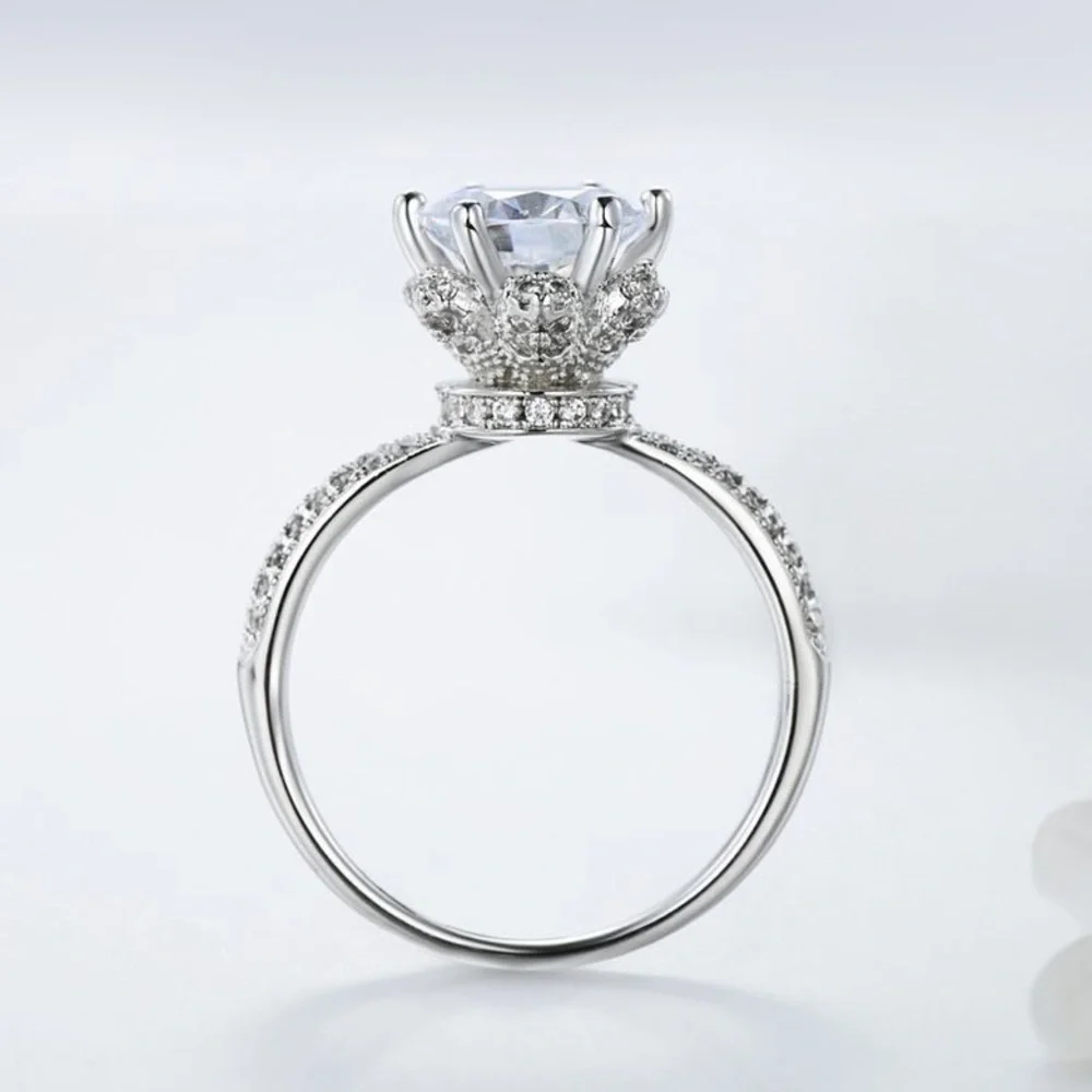 925 Sterling Silver Classic Engagement Ring